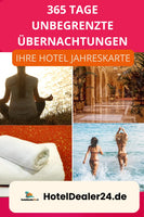 Digitaler Hotelgutscheincode – Hoteljahreskarte – 365 Nächte für Sie & Ihre Familie