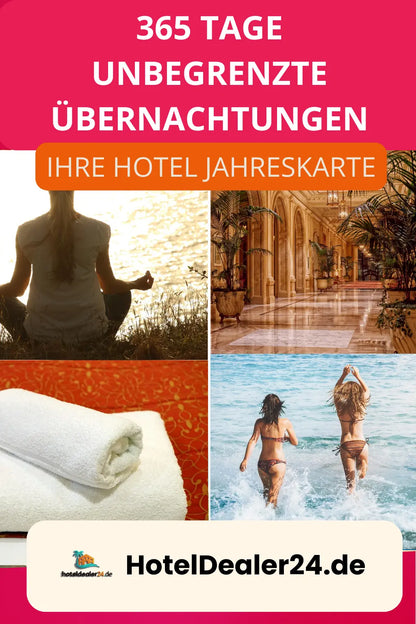 Digitaler Hotelgutscheincode – Hoteljahreskarte – 365 Nächte für Sie & Ihre Familie