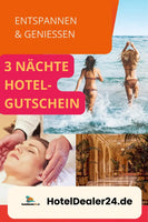 Digitaler Hotelgutscheincode - Hotelgutschein 3 Nächte für 2 Personen