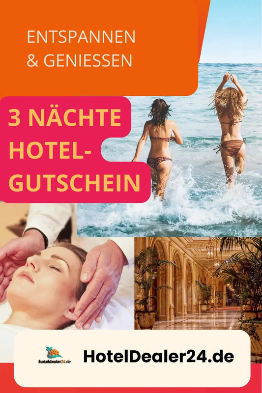 Digitaler Hotelgutscheincode - Hotelgutschein 3 Nächte für 2 Personen