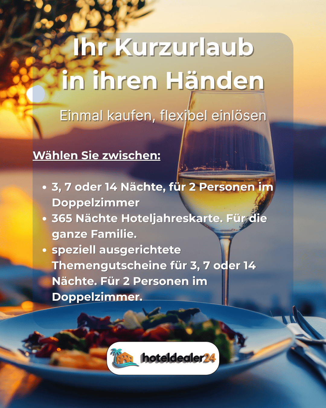 Wellness & Relax Hotelgutschein - 3, 7 oder 14 Nächte für 2 Personen im DZ bis zu 5⭐Hotel