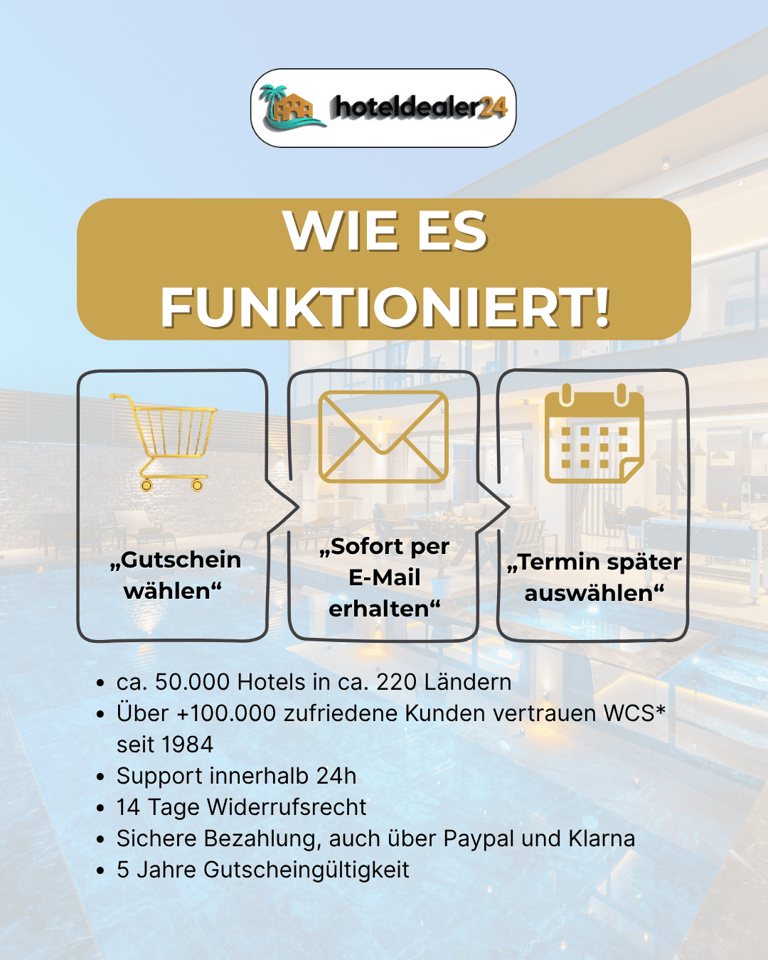 14 Nächte Multihotel-Gutschein für 2 Personen im Doppelzimmer bis zu 5⭐