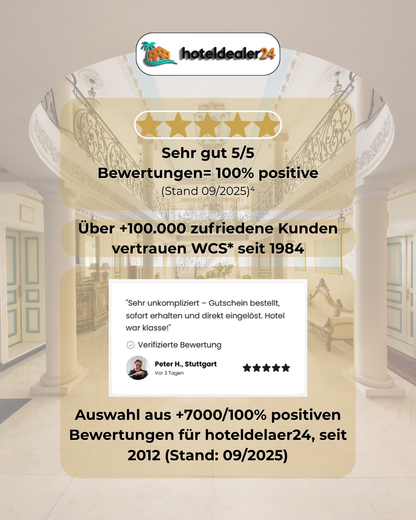 Harz Hotelgutschein - 3, 7 oder 14 Nächte für 2 Personen im DZ bis zu 5⭐