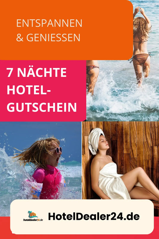 Digitaler Hotelgutscheincode – 7 Hotelübernachtungen für 2 Personen im Doppelzimmer