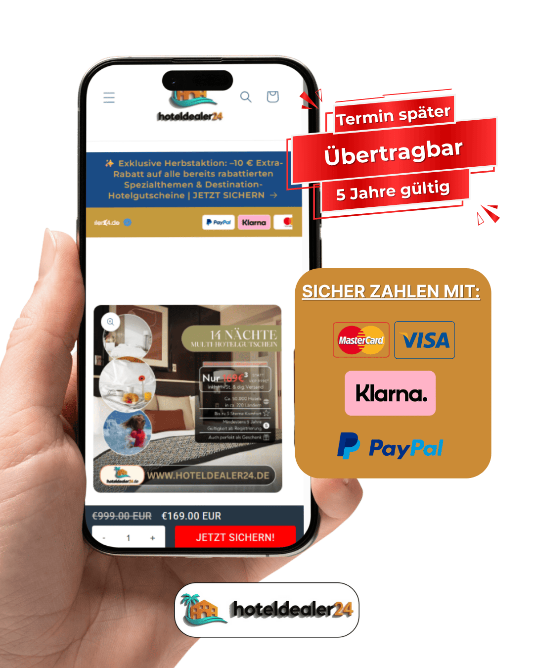 14 Nächte Multihotel-Gutschein für 2 Personen im Doppelzimmer bis zu 5⭐