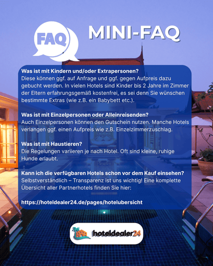 365 Nächte Multi-Jahreskarte – 365 Nächte für Sie und Ihre Familie bis zu 5⭐