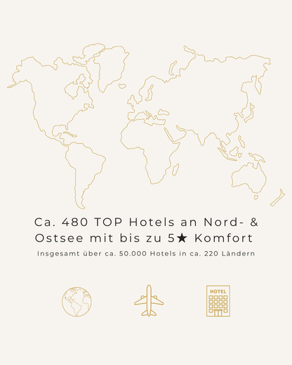 Nord- & Ostsee Hotelgutschein – 3, 7 oder 14 Nächte für 2 Personen im DZ