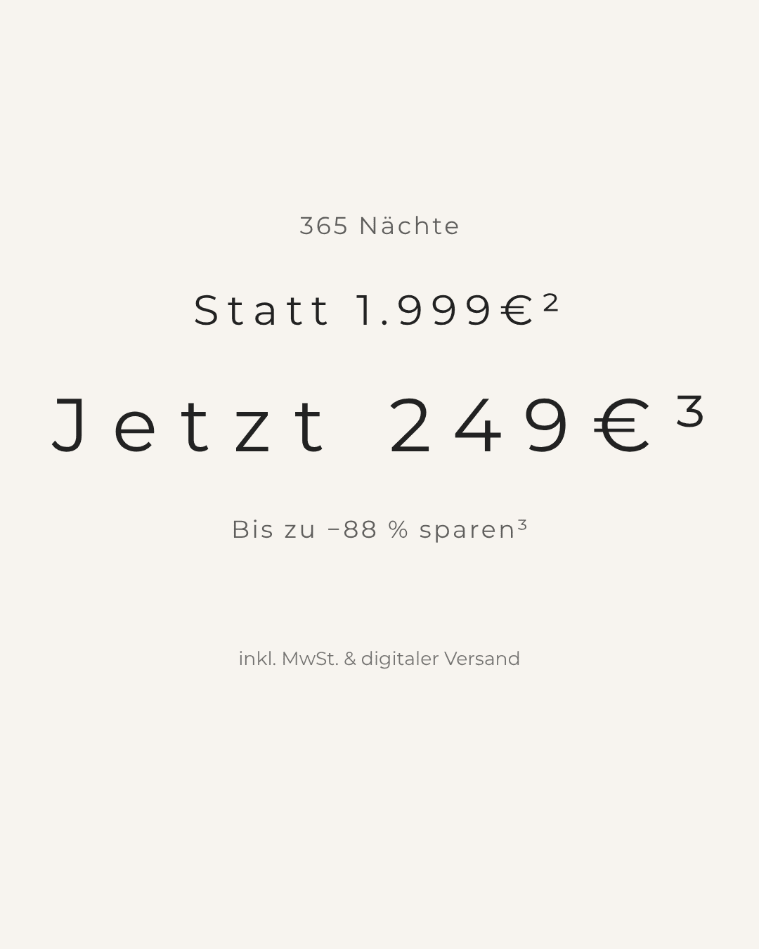 365 Nächte Multi-Jahreskarte – 365 Nächte für Sie und Ihre Familie